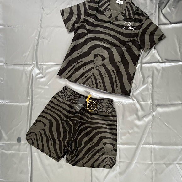 Rhude ZebraShirt and Shorts Set
